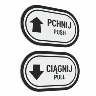 Push Pull - Push Pull - samolepky 7x12