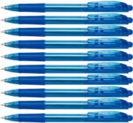 Pentel Bk 417 WOW Automatické guľôčkové pero Modré 10x