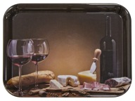 Plastový podnos, obdĺžnikový kuchynský podnos, 33x24