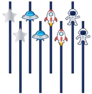 Slamky Space Rocket Planets 8 kusov Narodeniny