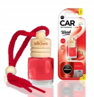 AROMA CAR WOOD STRAWBERRY Prívesok na osviežovač vzduchu