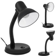 LED STOLNÁ LAMPA Čierna Nastaviteľná školská stolná lampa pre deti
