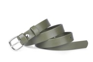 Klasický dámsky opasok, khaki matný, 2 cm
