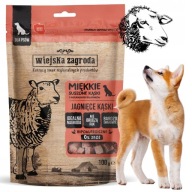 Psie maškrty SOFT LAMB BITES prírodné bezobilné trenažéry 100g