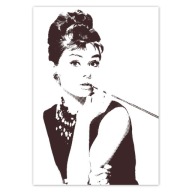 Samolepky A5 PION Audrey Hepburn Cigarette
