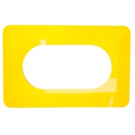 Kryt na stenu pre dvojitý vypínač OSX-220 Yellow