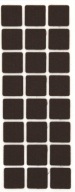STAROSTLIVOSŤ O PODLAHU samolepiace plsti 28 x 28 mm HNEDÁ