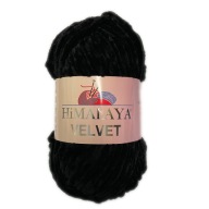 Priadza Himalaya Velvet 100g čierna 90011