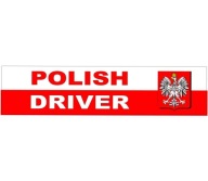 Nálepka so znakom poľského vodiča s nápisom