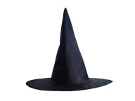 ČIERNY KLOBÚK Čarodejnícky klobúk Čarodejnica HALLOWEENská dekorácia prevlek PD
