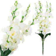 KYTICA Z Gladiolov, Gladiolus, 5 Vetiev, Dekorácia, Umelé Kvety, Smotana, Gladioly