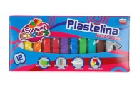 Koma-Plast štvorcová plastelína 12 farieb