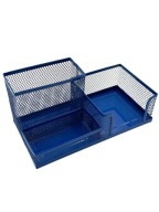 Pen&GO Organizér na pero na stôl sieťovaný box na náradie PG9058 C Modrý