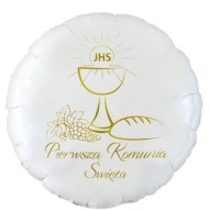 FÓLIOVÝ BALÓN PRVÉ SV. PRIJÍMANIE DEKORÁCIA NA BALÓNOVÉ PRIJÍMANIE 45 cm