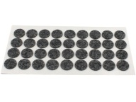 Plstené podložky na stoličky, priemer 2 cm, 36 ks GREY HARD