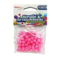 NAVNÚVANIE KORÁLOK 8mm K8-5 RUŽOVÝ BREWIS