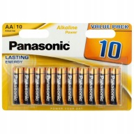 10x VÝKONNÁ ALKALICKÁ BATÉRIA PANASONIC LR6 AA 1,5V
