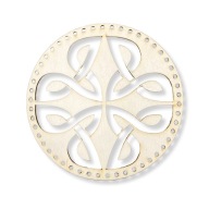 Drevený prsteň Prírodný ekologický základ pre lapač snov Macrame 15 cm