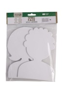 Kartónové tvary 25cm 10ks Happy Color Faces