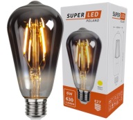 LED žiarovka E27 Filament 6W Edison Decorative ST64