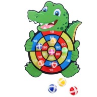 Nástenný terč Krokodíl na suchý zips na hádzanie loptičiek