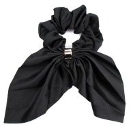 Gumička do vlasov SCRUNCHIES BOWN, čierna