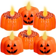 6x SET ETERNAL LAMPA LED SVIEČKA HALLOWEEN HALLOWEENSKÉ DEKORÁCIE TEKVICE