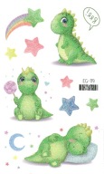 Umývateľné tetovanie pre deti GLITTER DINOSAURS EG119
