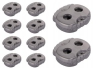 LINE STOPPER KONCOVÁ SPOJKA STRIEBORNÁ 3mm - 10 ks