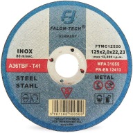 INOX DISK 125X2mm NA REZANIE KOVOVEJ OCELE LIATINY INOX DROT 125MM 2MM