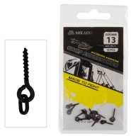 Skrutka 13 mm s krúžkom Mikado na boilies, kovové návnady, 10 ks