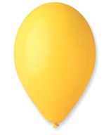 Veľké žlté pastelové narodeninové balóny 10 kusov