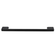 Moderná nábytková úchytka na kuchynské skrinky 160mm, čierny kov + skrutka
