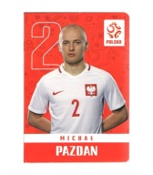 Štvorcový zápisník 32k Futbal Michał Pazdan 1
