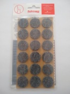 Samolepiace plstené podložky, sivá ø28, 15 kusov