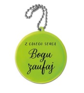 Reflexný prívesok Dôveruj Bohu celým svojím srdcom