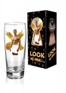 LOOK AT ME - pivný pohár 500ml - Men THERMOACTIVE magic uhlíkový papier