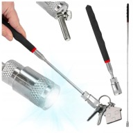 MAGNETICKÝ GRIPPER LED inšpekčný teleskopický magnet 68 cm baterka