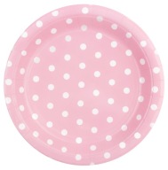 RUŽOVÉ TANIERE S BODKAMI 18CM 6 KUSOV NA NARODENINY