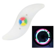 LED BICYKELOVÉ SVETLO NA SPRIEVODCI KOLESA FAREBNÉ OSVETLENIE SVETELNÉ PREKRÝVKY