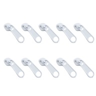Jazdec na špirálové zipsy 5mm 10ks BIELE jazdcov