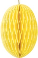 Papierová dekorácia HONEYCOMB EGG žltá