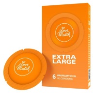 Široké kondómy Love Match Extra Large, 6 ks