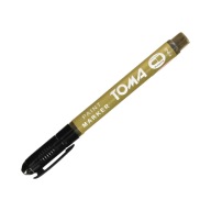 Olejový MARKER permanentný vodeodolný nezmazateľný 1,5mm TOMA zlatý