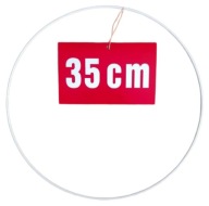 BIELY krúžok/ráfik pre lapače snov a makramé 35 cm