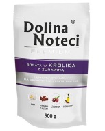 DOLINA NOTECI PREMIUM vlhké krmivo pre psov bohaté na králika s brusnicami 500g