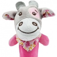 ZMYSELNÁ PLYŠOVÁ KRAVA, RUŽOVÝ MASKOT, MEDVEĎ EDU