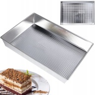 Obdĺžnikový plech na pečenie 36x25 cm veľké tortové plechy