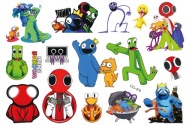 Umývateľné tetovanie RAINBOW FRIENDS CG476 pre deti