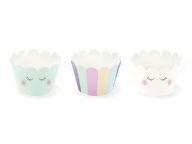 Košíčky na muffiny Unicorn - farebné, 6 ks.